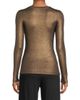 Majestic Filatures Women's Soft Touch Metallic Crewneck Top - 5