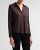 Majestic Filatures Women's Soft Touch Relaxed Button-Front Shirt - 4