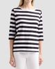 Majestic Filatures Women's Soft Touch Stripe Boatneck Shirt - 4