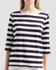 Majestic Filatures Women's Soft Touch Stripe Boatneck Shirt - 5