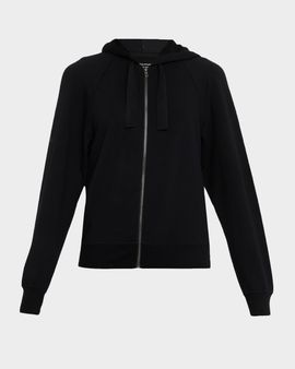 Majestic Filatures Zip-Front French Terry Hoodie