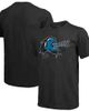 Majestic Threads Men's Majestic Threads Cam Newton Black Carolina Panthers Tri-Blend Player Graphic T-Shirt  - 1