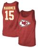 Majestic Threads Men's Majestic Threads Patrick Mahomes Red Kansas City Chiefs Tri-Blend Player Name & Number Tank Top  - 1