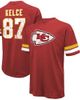 Majestic Threads Men's Majestic Threads Travis Kelce Red Kansas City Chiefs Name & Number Oversize Fit T-Shirt  - 1