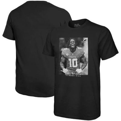 Majestic Threads Men's Majestic Threads Tyreek Hill Black Miami Dolphins Oversized Player Image T-Shirt 