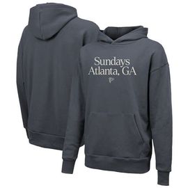 Majestic Threads Unisex Majestic Threads Gray Atlanta Falcons Sundays Pullover Hoodie 