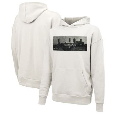 Majestic Threads Unisex Majestic Threads White Atlanta Falcons Sundays Skyline Pullover Hoodie 