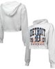Majestic Threads Women's Majestic Threads White Detroit Tigers Cropped Have A Field Day Tri-Blend Hoodie  - 1