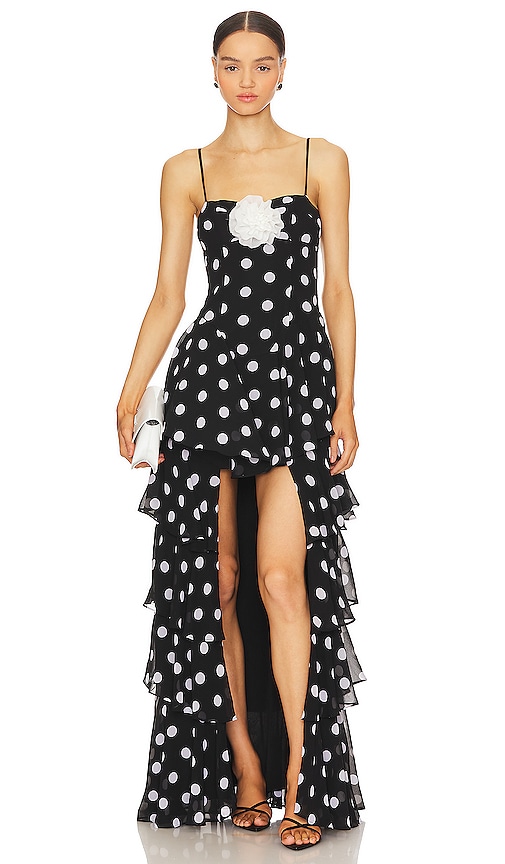 cheesecloth maxi dress Black Cheesecloth Ruffle V-Neck Midi Dress – Ro&Zo