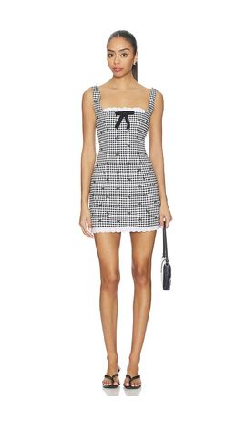 knee length dresses for ladies Margarita Pink Crochet Cutout Mini Dress main image 0