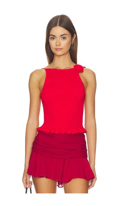 MAJORELLE MAJORELLE Kamilla Crochet Flower Tank