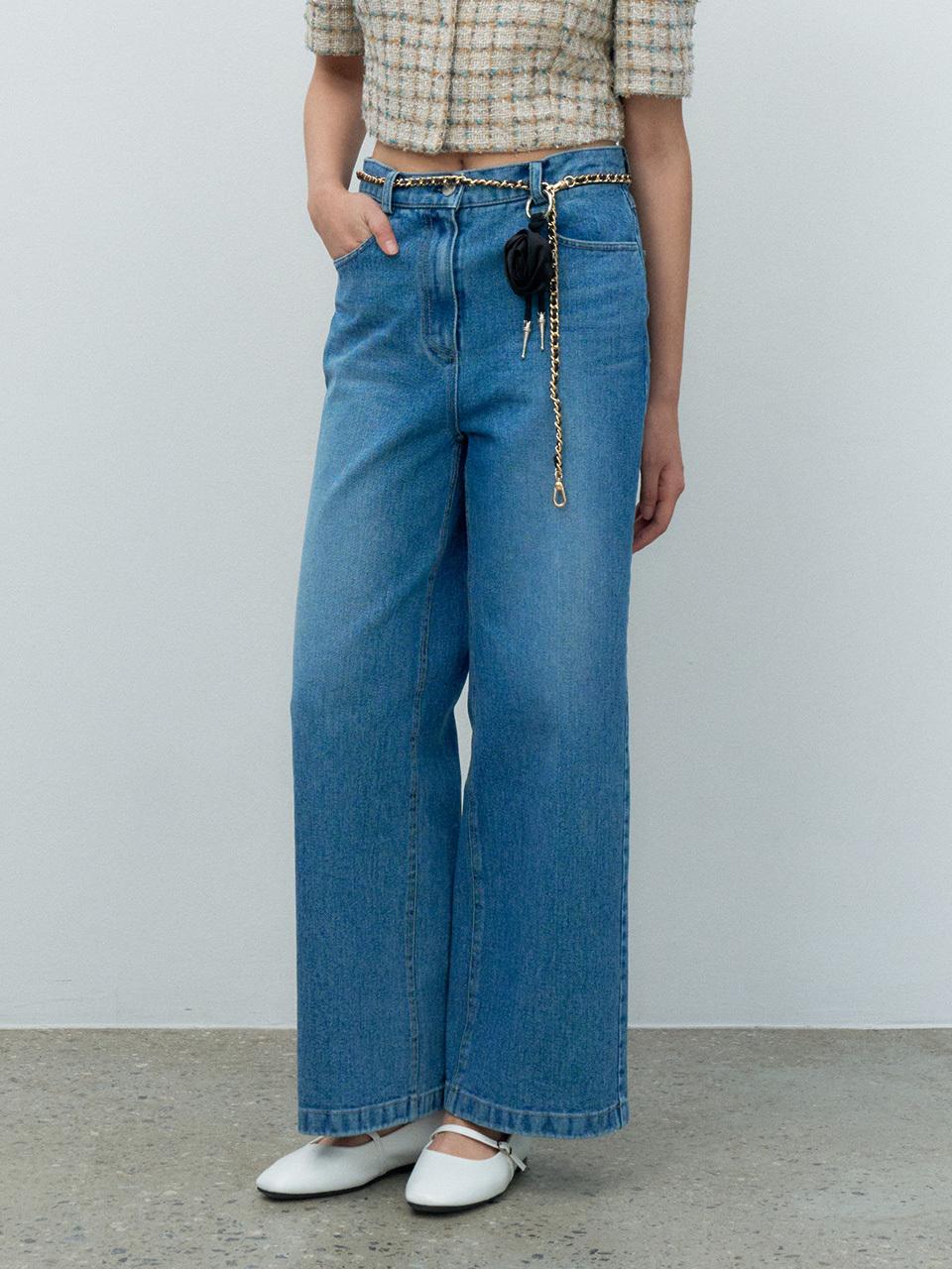 MAKE A TOAST Cotton Straight Premium Denim [Blue] (MBESPA010BL)