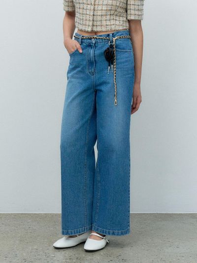 MAKE A TOAST Cotton Straight Premium Denim [Blue] (MBESPA010BL)