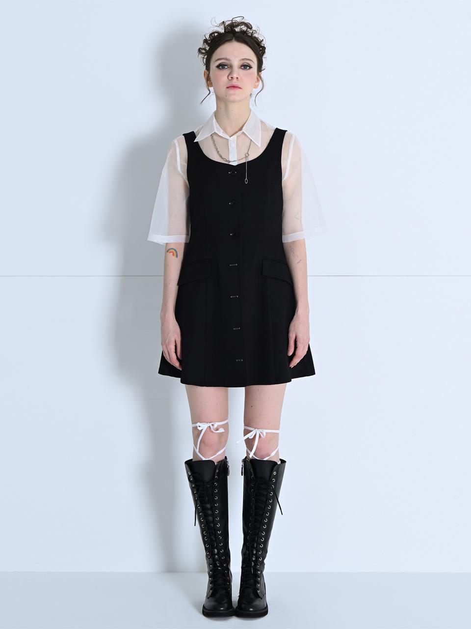 MAKE A TOAST LAYERED DRESS JACKET BLACK MBCSJK003BK