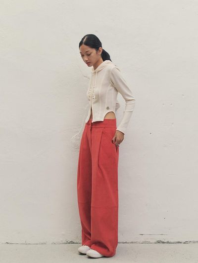 MAKE A TOAST POCKET BALLOON PANTS RED MBDFPA005RD