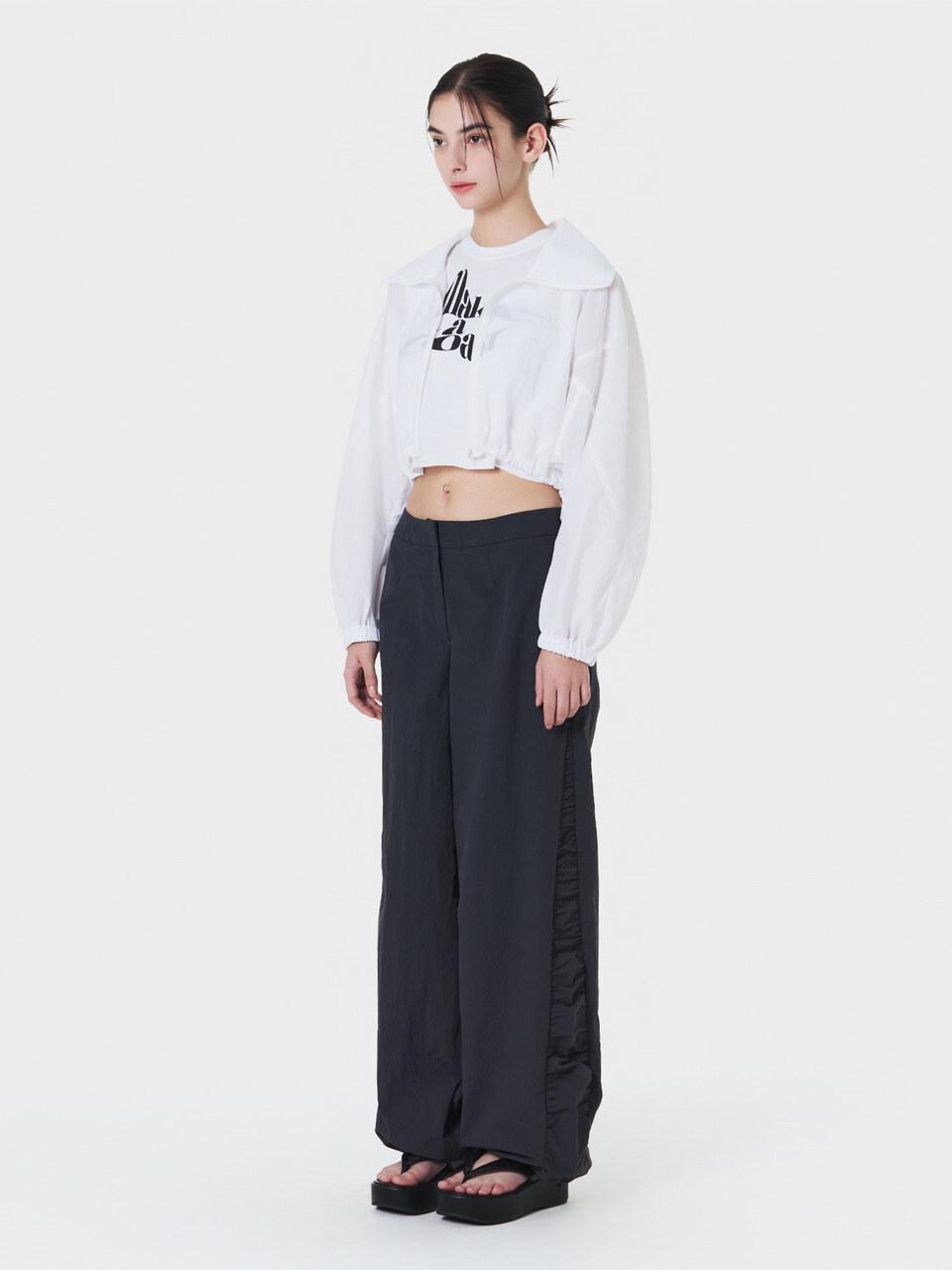 MAKE A TOAST SIDE SHIRRING JOGGER PANTS GRAY MBCSPA005GR