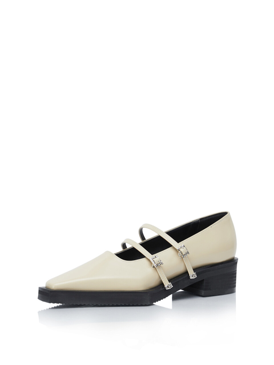 MakMade Ore Two Strap Buckle Loafer_Beige