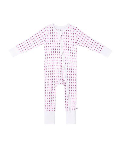Malabar Baby Malabar Baby Girls' Lotus Zipper Romper