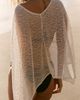 Malai Liceo Knitted Sheer Poncho - 4