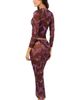 Malai Malai Brush Flame Sleek Mesh Top - 2