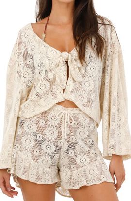 MALAI MALAI Moonwoven Hera Ruffle Shorts