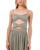 Malai Malai Serenity Linen Wavelet Twixted Cutout Maxi Dress - 3