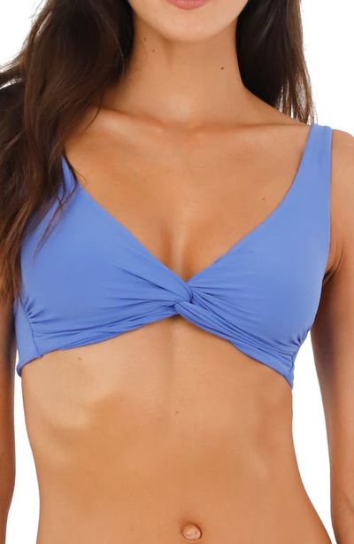 MALAI MALAI Sunny Blue Knotted Bikini Top 