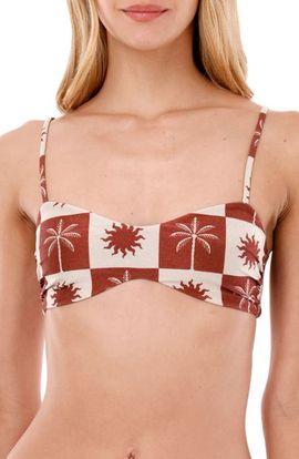 MALAI MALAI Sunrise Palm Halo Bikini Top 