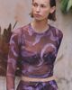 Malai Sleek Mesh Long Sleeve Top - 1