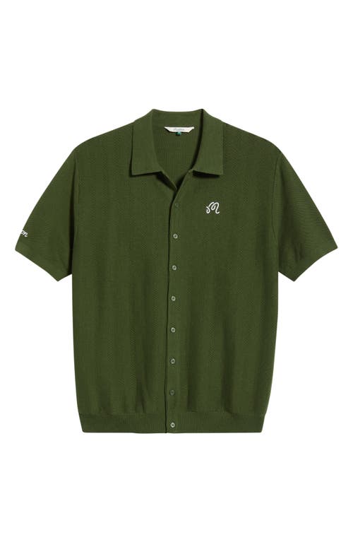 Malbon Golf Malbon Golf Crosscut Knit Polo
