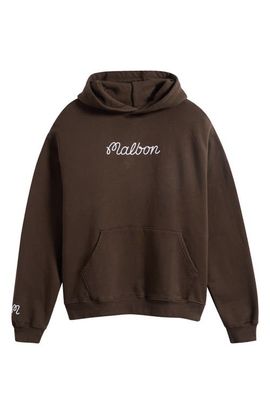 Malbon Golf Malbon Golf Fesque Logo Embroidered Hoodie