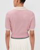 Malbon Golf Malbon Golf Mikayla Wool Knit Polo Pull Over Dusty Rose - 3