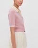 Malbon Golf Malbon Golf Mikayla Wool Knit Polo Pull Over Dusty Rose - 4
