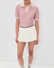 Malbon Golf Malbon Golf Mikayla Wool Knit Polo Pull Over Dusty Rose - 5