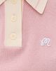 Malbon Golf Malbon Golf Mikayla Wool Knit Polo Pull Over Dusty Rose - 6