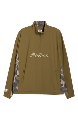 Malbon Golf Malbon Golf Tour Divot Quarter-Zip Camouflage Jacket