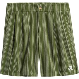 MALBON MALBON Arena Stripe Pleated Shorts