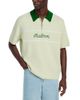 Malbon Malbon Benny Quarter Zip Cotton Logo Polo Shirt - 1