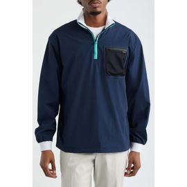 MALBON MALBON Cascade Colorblock Quarter Zip Windshirt Pullover
