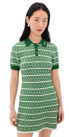Malbon Malbon Clara Dress Garden Green/Green Tint