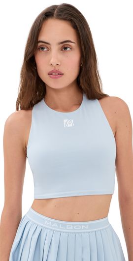Malbon Malbon Crossback Bra Top Subdued Blue