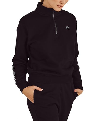 Malbon Malbon Delilah Cotton Half-Zip Sweatshirt