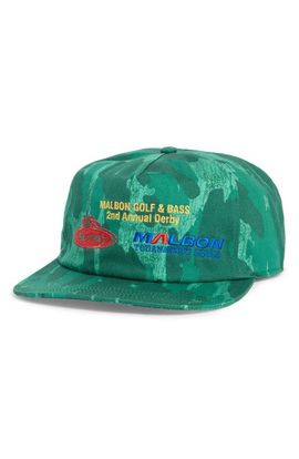 MALBON MALBON Derby Golf Logo Cotton Snapback Hat