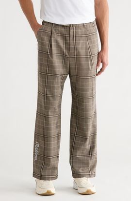 MALBON MALBON Emmett Pleated Straight Leg Pants