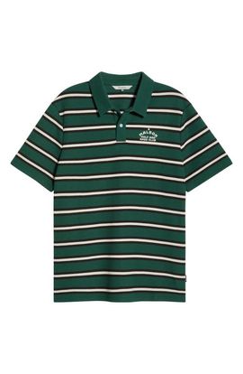 MALBON MALBON Fairway Bass Club Stripe Piqué Polo