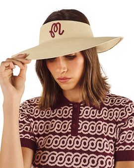 Malbon Malbon Hortensia Straw Visor