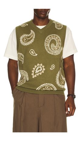 Malbon Malbon Paisley Sweater Vest