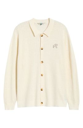 MALBON MALBON Resort Pointelle Detail Cardigan