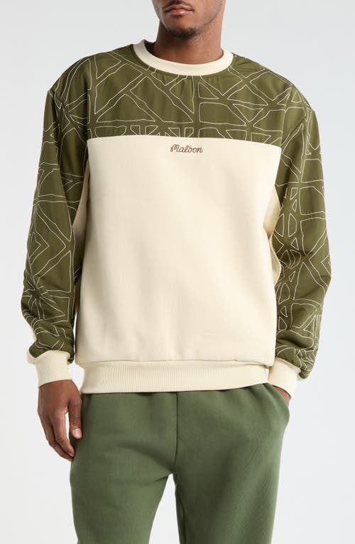 MALBON MALBON Tierra Colorblock Crewneck Sweatshirt