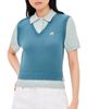 Malbon Malbon Veronica Polo Pullover Aegean Blue/Surf Spray - 1